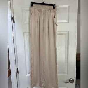 NWT Silk Pants in Cream.